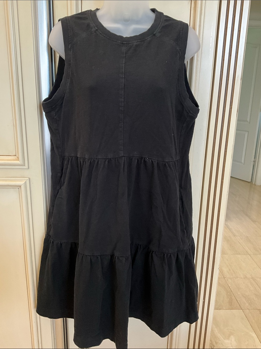 Cotton tiered dress